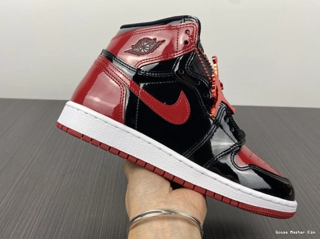 Bred Air 555088-063 High Patent Jordan OG 1 0629
